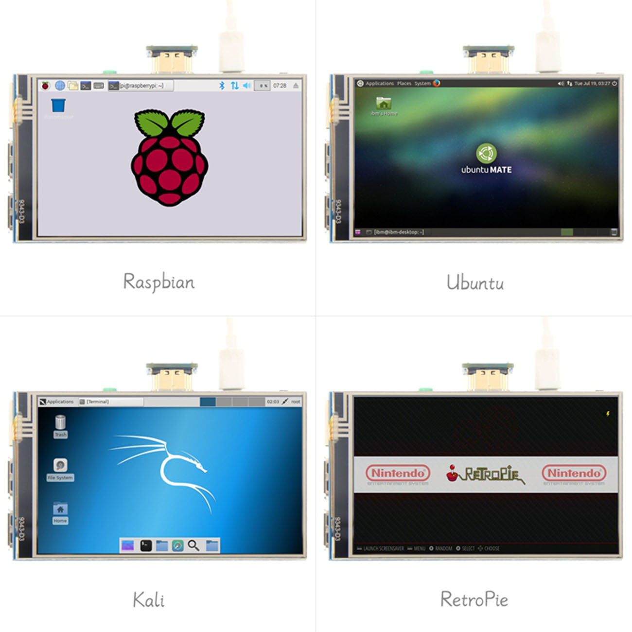 4 Inch Lcd Touch Screen Display Tft Lcd-scherm Module 800*480 Voor Banana Pi Raspberry Pi 2 raspberry Pi 3 Model/B + Custom