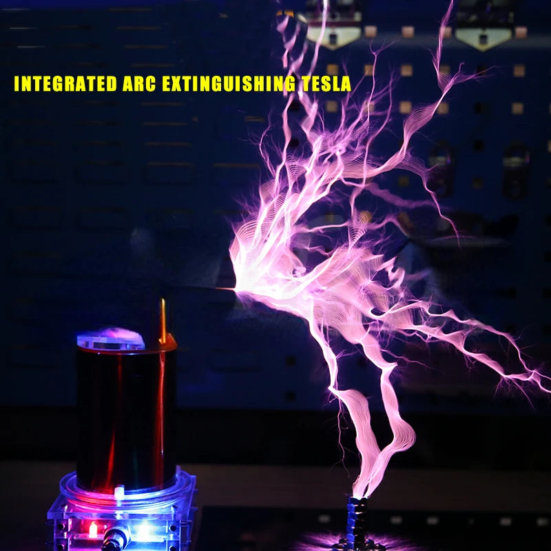 Custom New Music Tesla coil SSTC product high-frequency generator ignition lightning model  Integrated arc extinguishing tesla 20cm Manufacturer