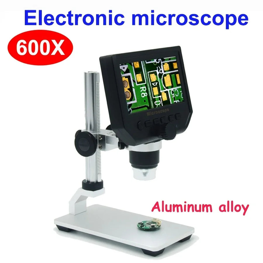 Custom Custom 1pc 600X Digital Microscope Electronic Video Microscope 4.3 Inch HD LCD Soldering Microscope Phone Repair Magnifier G600 Manufacturer