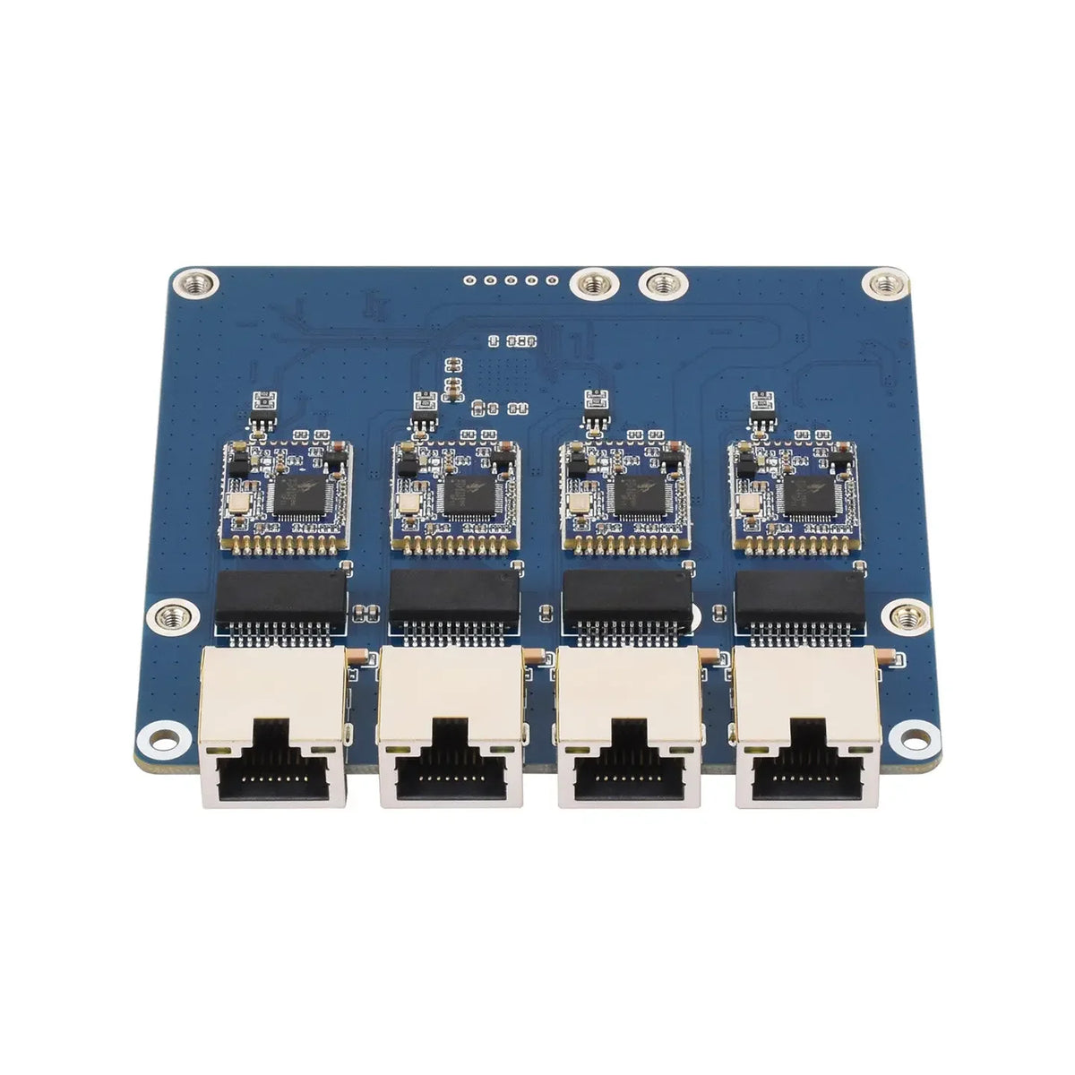PCIe to 4-Channel Gigabit Ethernet HAT for Raspberry Pi 5, Realtek RTL8153 Chip, Plug  Play on Pi OS