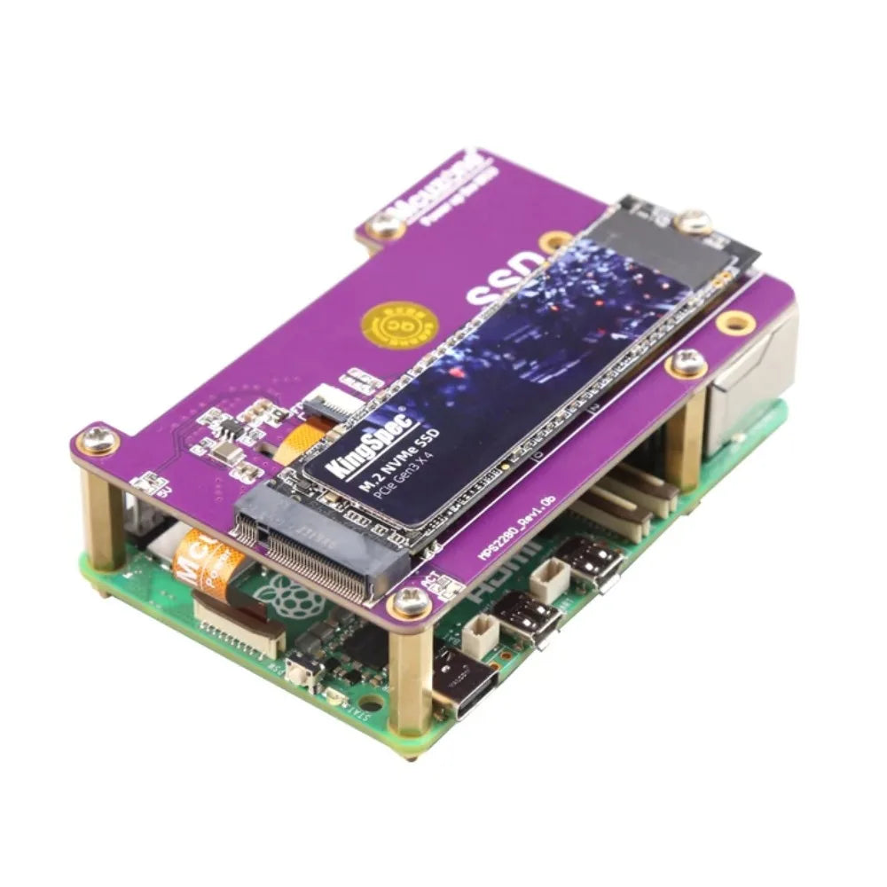 16Pin 0.5mm Pitch FPC Cable for Raspberry Pi 5, with Shielding and PCIe Differential Pair Impedance Control Custom