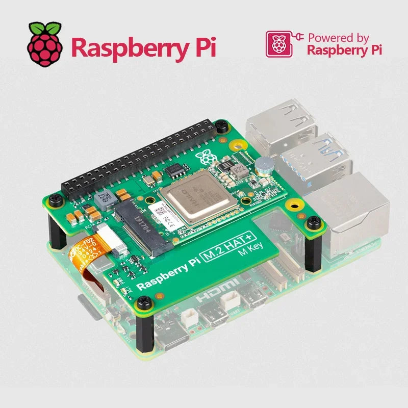 Official Raspberry Pi 5 AI Kit For Raspberry Pi 5 Combines Official M.2 HAT Hailo-8L AI Accelerator