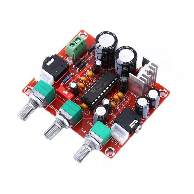 XR1075 Preamp tone Board Audio treble bass adjustment equalizer Pre audio amplifier board  pcb assembly customize