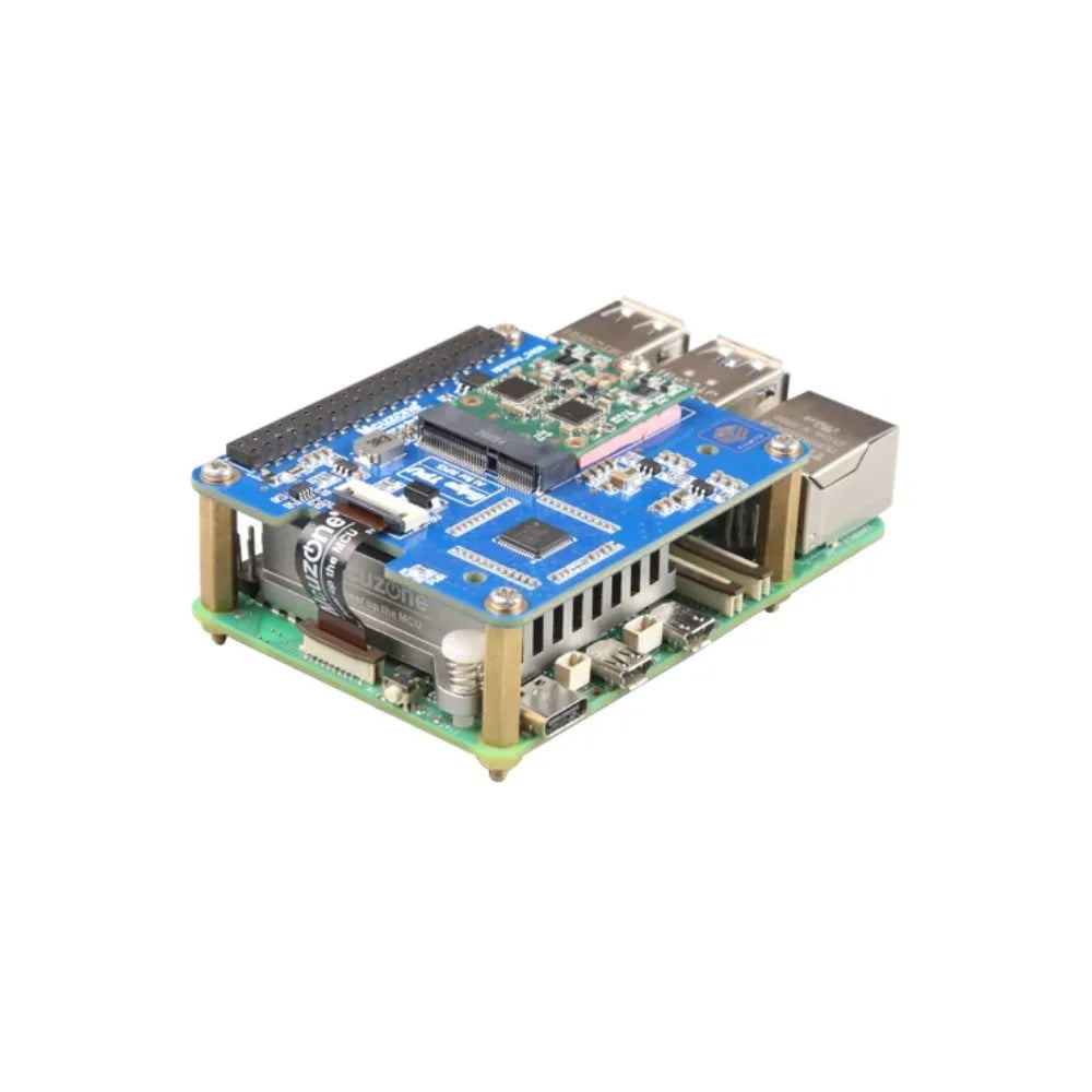 MPDTPU, Raspberry Pi 5 PCIE To Dual TPU HAT,  Google Coral Dual Edge TPU,M.2 E-KEY Custom