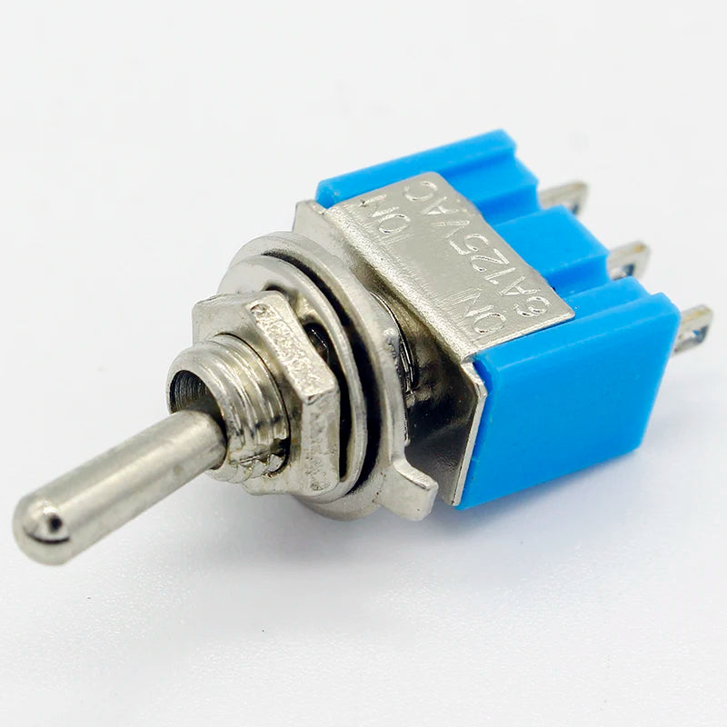 Custom 10pc/LOT Blue Mini MTS-102 3-Pin SPDT ON-ON 6A 125VAC Miniature Toggle Switches Manufacturer