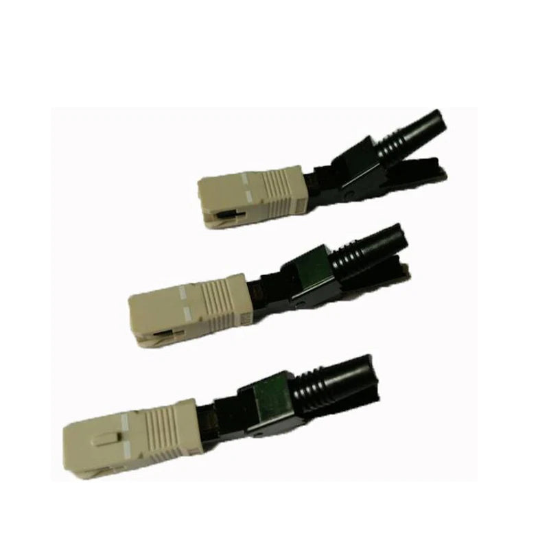 Custom 100PCS FTTH SC UPC multimode fiber optic SC UPC quick connector SC FTTH Fiber Optic Fast Connector SC Connector Manufacturer