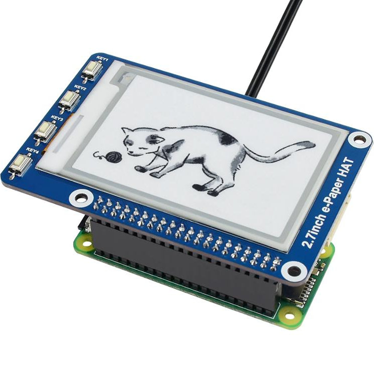 2.7''e-paper,264x176,2.7inch E-Ink display HAT for Raspberry Pi 2B/3B/Zero/Zero W SPI Interface Custom PCB china pcba supplier