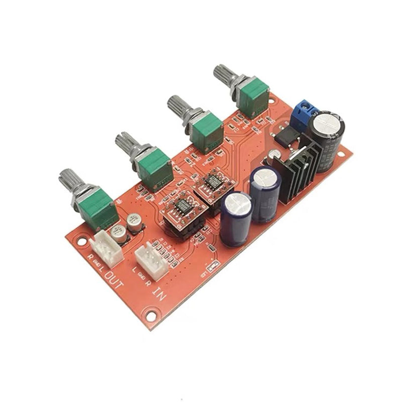 Dual AD828 Preamplifier Board Audio Preamp equalizer Volume Tone Control Hifi Stereo Pre amplifier pcb assembly