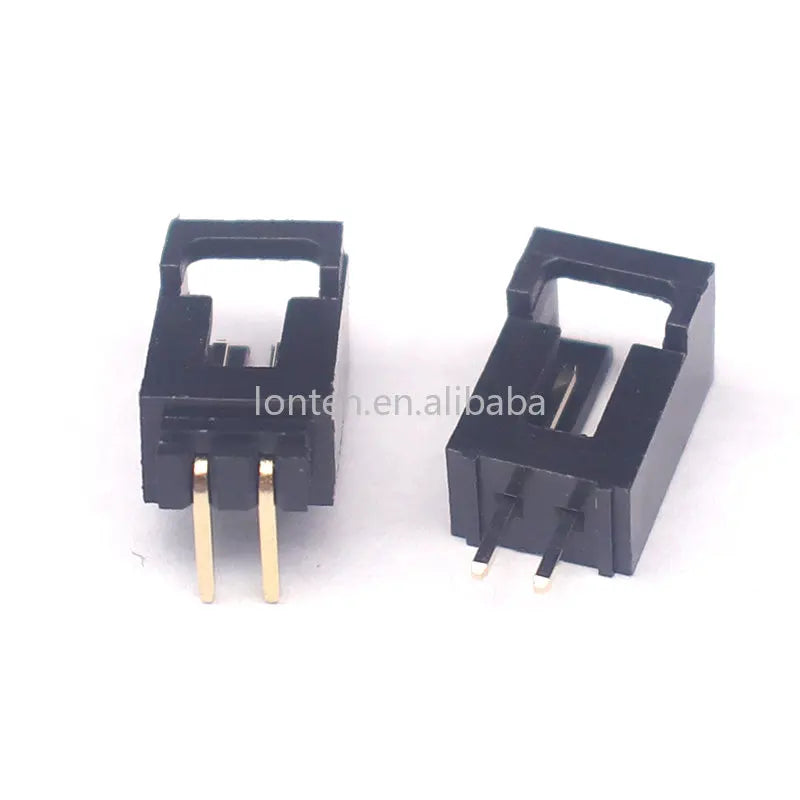 Custom 10PCS Dupont Connector MX2.54 Single Row With Belt Buckle 2.54MM Straight Pin Header Curved Pin Header 2P 3P 4P 5P 6P Manufacturer