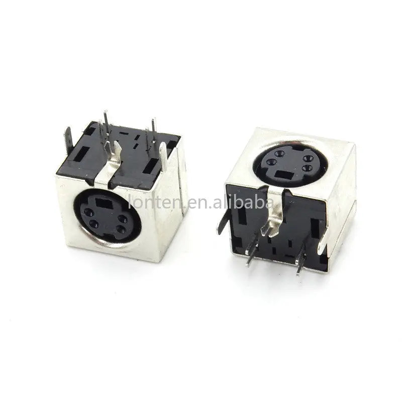 Custom Custom 10PCS Black S Terminal 4P 4-Core Female Base Iron Shell Keyboard Socket PS2 Mouse Interface Socket Manufacturer