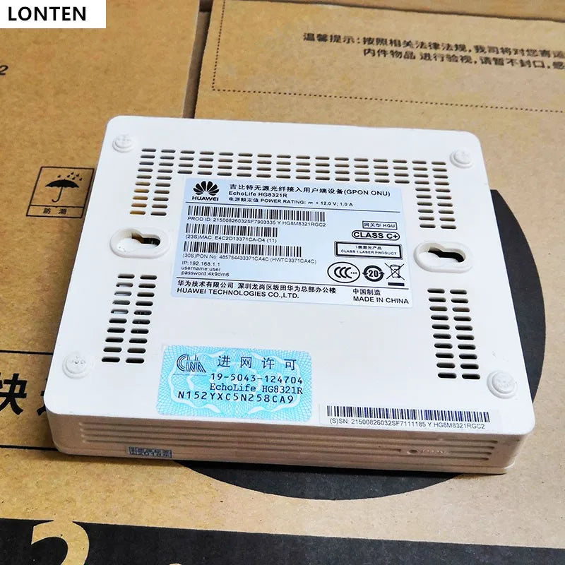 Custom 100% Original New HW HG8120C 2FE +1PORT FTTH GPON ONU fiber modem HG8120C Viop TEL GPON ONU Router Manufacturer