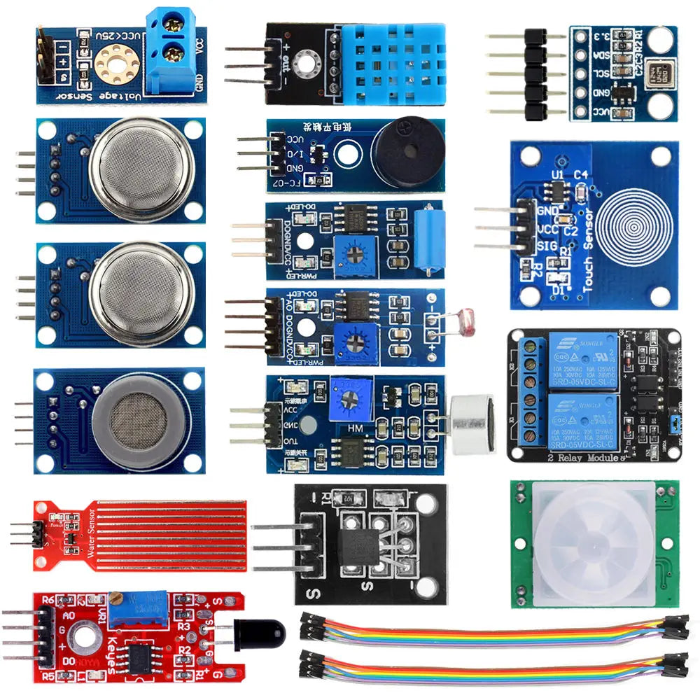 Custom 16 in 1 Sensor Modules Project Starter Kits for Arduino Raspberry Pi Smart Home Manufacturer