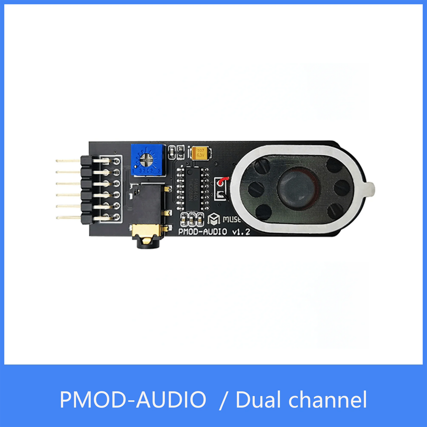 Custom PMOD-AUDIO Expansion Board ICESugar FPGA Expansion Module Standard PMOD Interface Audio output volume adjust dual channel Manufacturer