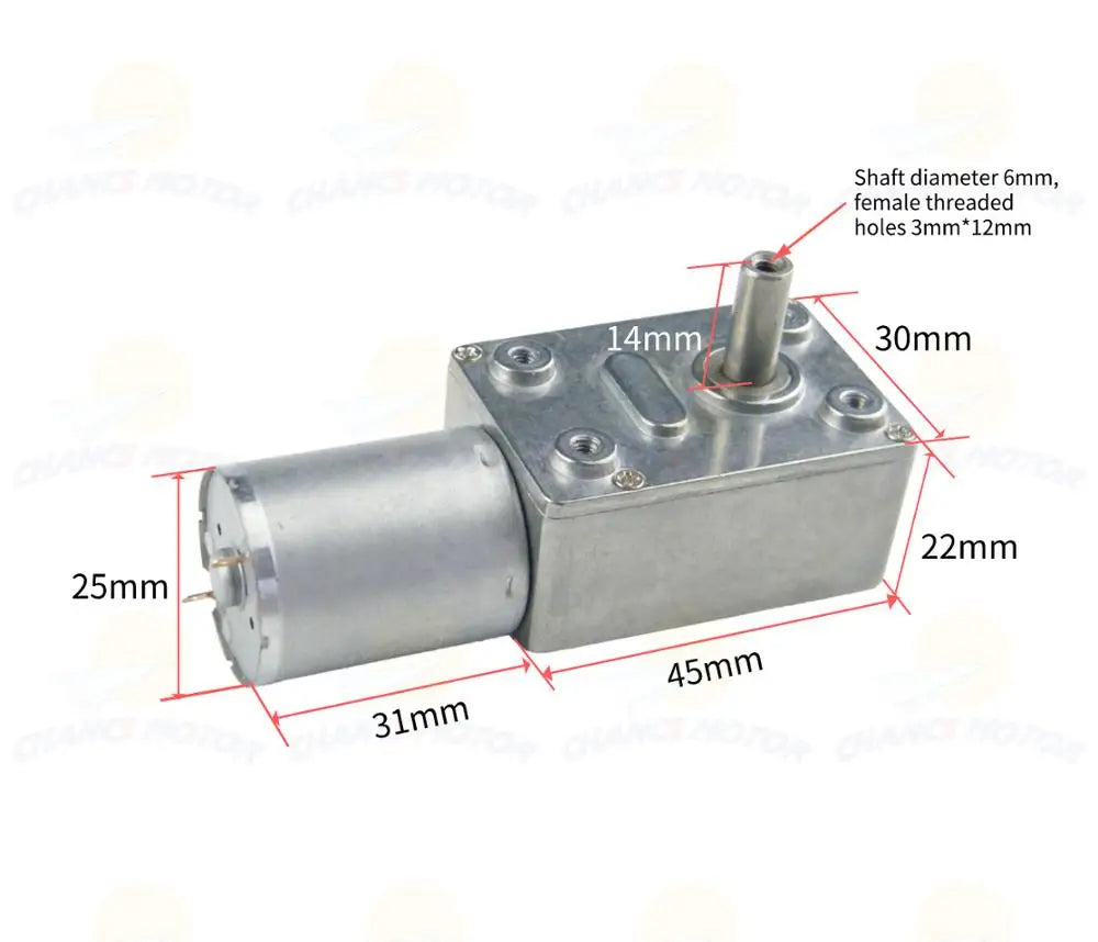Custom  370WG 24V DC 80RPM Electric Motor High Quality High Torque Reducer for DIY Mini Geared Motor Manufacturer