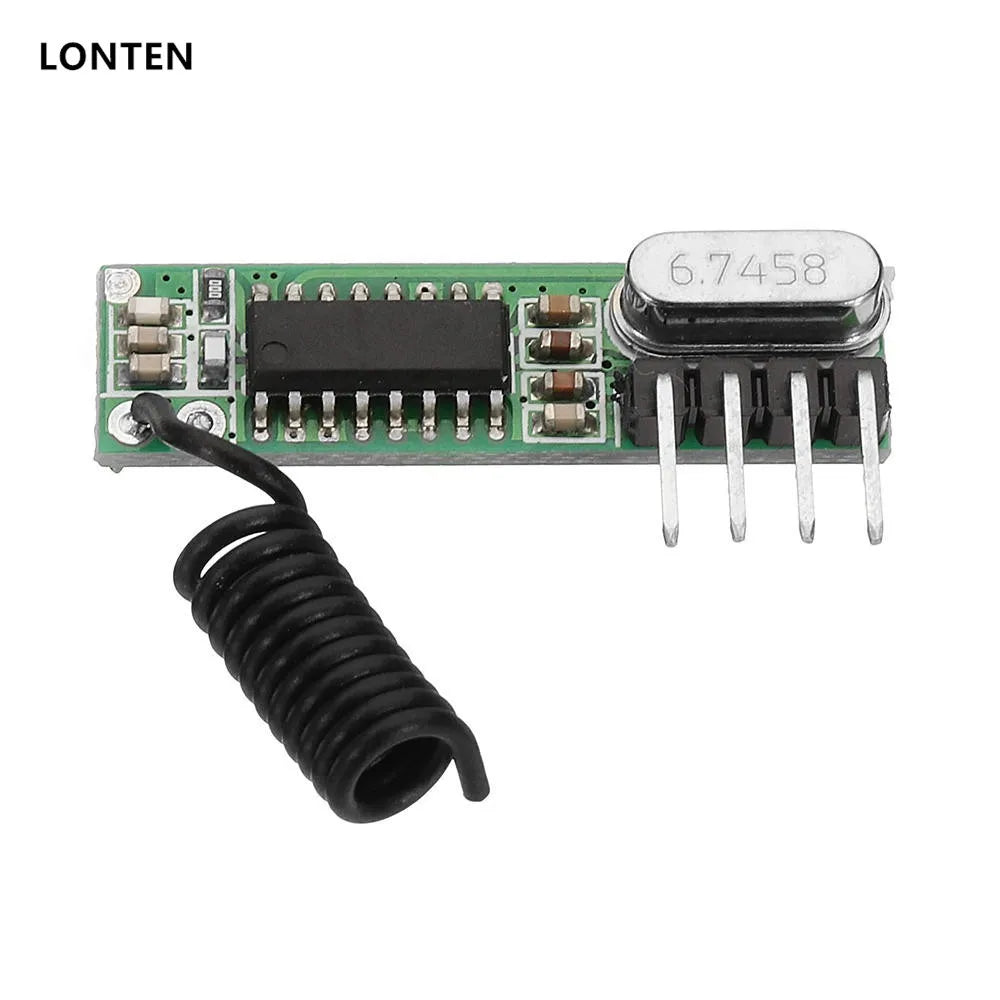 Custom Lonten 10pcs/lot DC3~5V AK-119 433.92MHZ 4 Pin Superheterodyne Receiver Board Without Decoding -105dBm Sensitivity Manufacturer