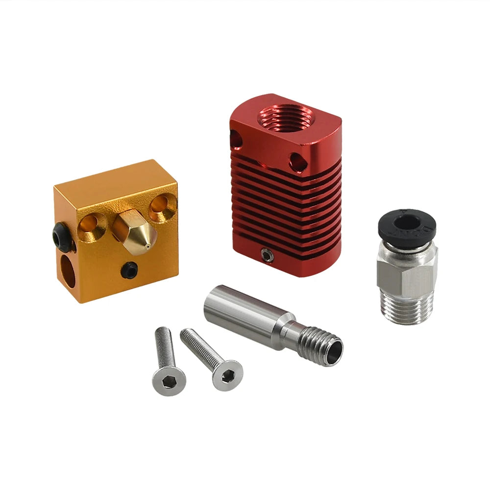 Custom MK8 Assembled Extruder Hot End kit for Ender 3 CR-10 Printers  1.75mm 0.4mm Nozzle aluminum heating block 3D Printer accessories Manufacturer