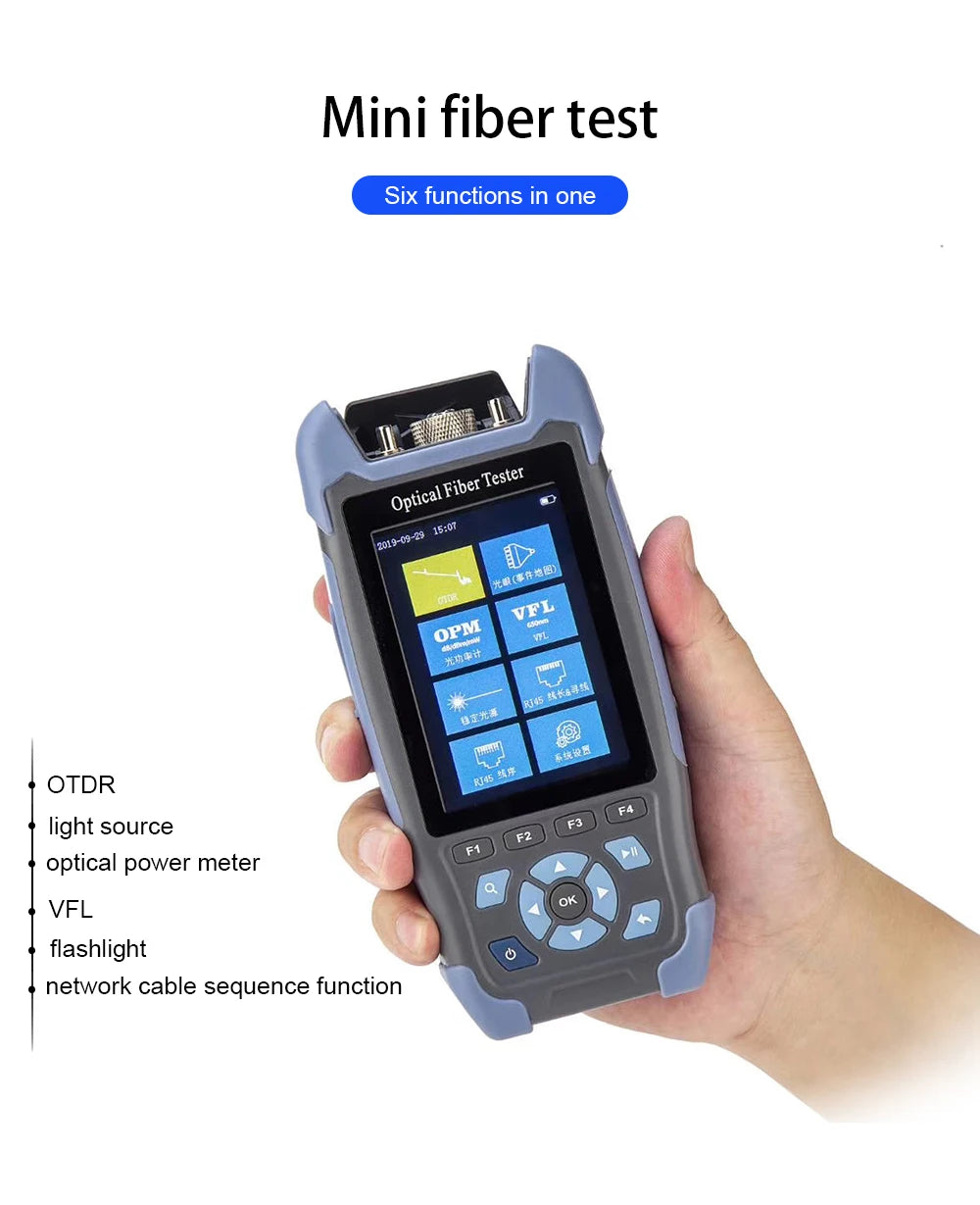 Custom Multi-function OTDR NK3200D 24/22DB 60km 1310/1550nm with Power Meter Light Source VFL Lan Tester Manufacturer