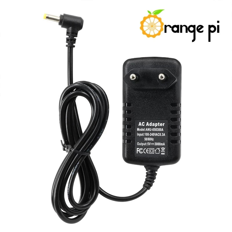 Custom Orange Pi 5V/3A Europe Power Adapter for AC power into DC for Orange Pi, Not Suitable With Zero/Zero plus 2/2G-IOT Manufacturer