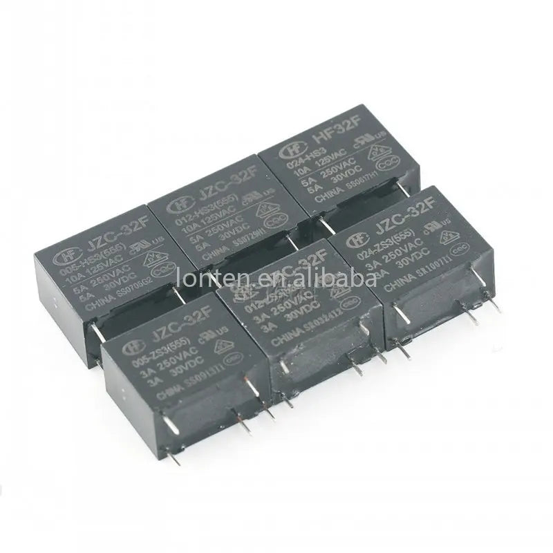 Custom Custom 5PCS/lot Power Relays JZC-32F-005-HS3 JZC-32F-012-HS3 JZC-32F-024-HS3 Relay HF32F 5A 250VAC 4PIN Manufacturer