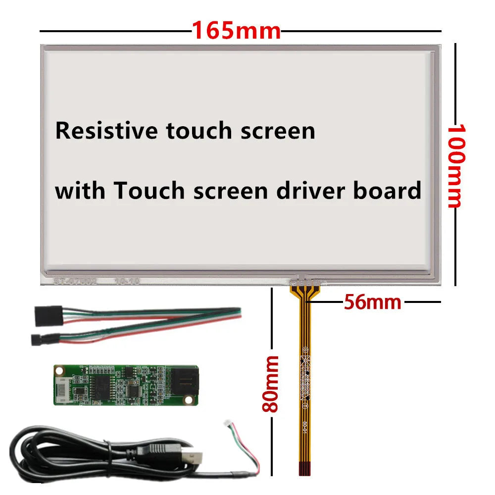 Custom 7 Inch 800*480 50Pin LCD Display Screen Touchscreen AT070TN90 V.1/V.X 20000938-00 Resistance Capacitive Digitizer Manufacturer
