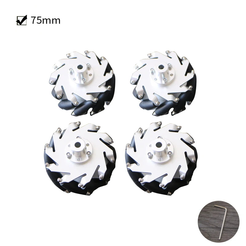 Custom PCBA omni wheels 152 mm A set of 4 Mecanum wheels 152 mm Manufacturer
