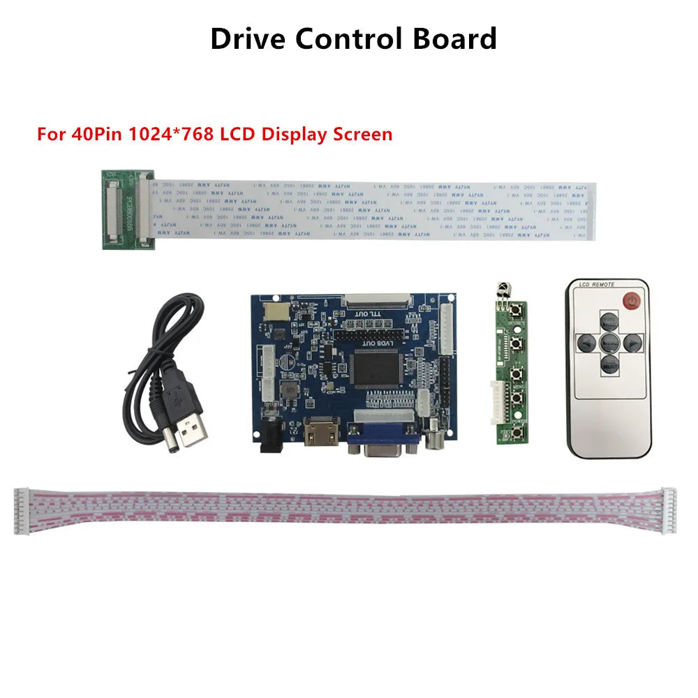 Custom 8 Inch 4:3 IPS LCD Display Screen Monitor Remote Driver Control Board 2AV HD-Compatible VGA For Raspberry Pi Orange Pi PC Manufacturer