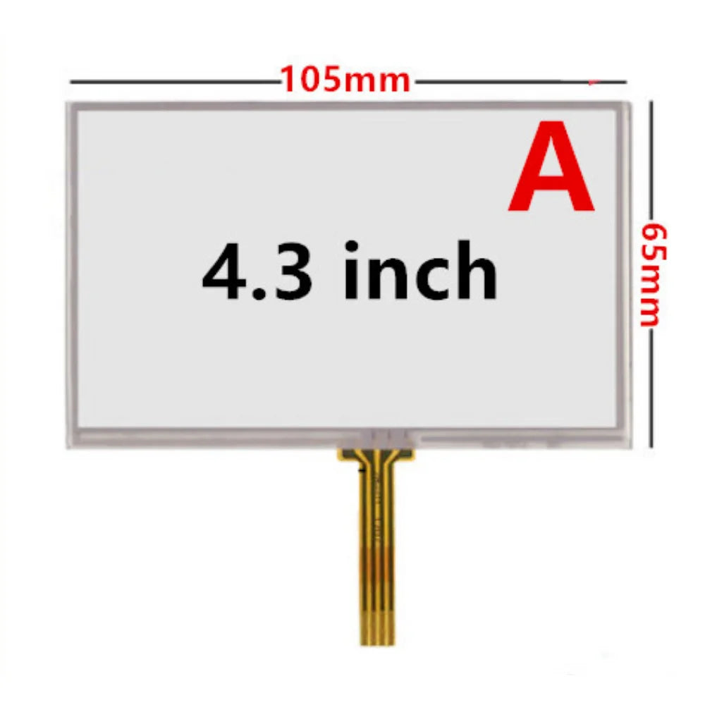 Custom 10Pcs/Lot 4.3/5 Inch Universal Resistance Digitizer Touch Screen Panel Glass For GPS Navigation MP3 Replacement Parts Manufacturer