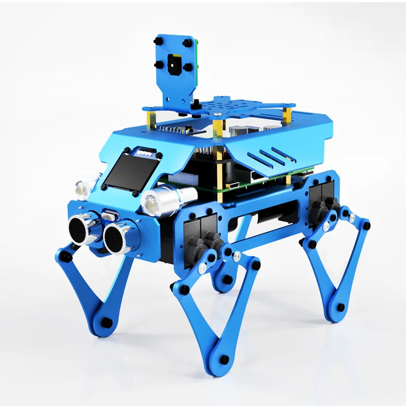 Custom Education Robot Steam Science and Education Raspberry Pi Connecting Shaft Robot Three-in-One Aluminum Alloy Robot Dog Manufacturer