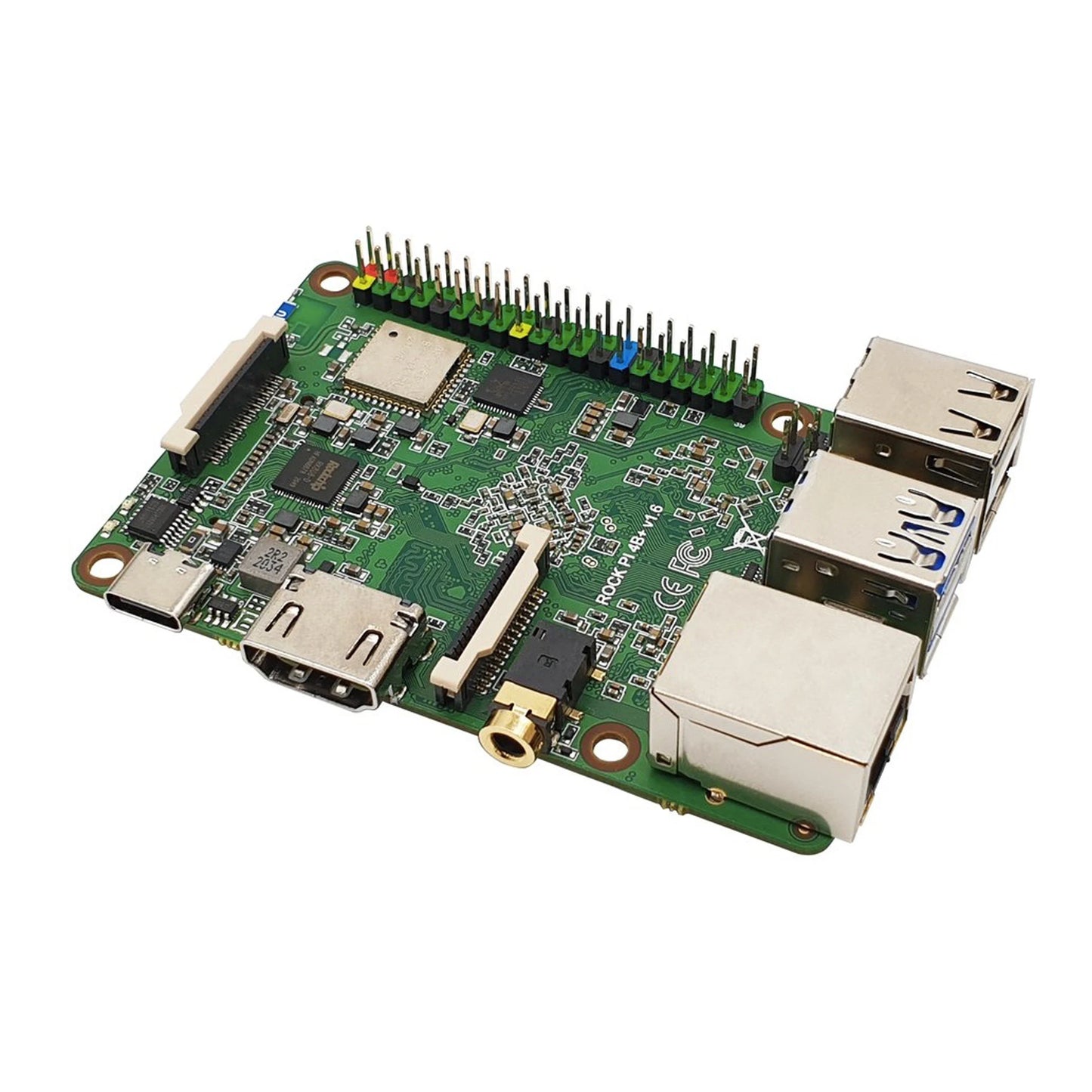 Custom ROCK Pi 4 Plus Model B Rockchip RK3399 SBC Single Board Computer eMMC flash pre-loaded with Twister OS Armbian Raspberry pi 4 Manufacturer