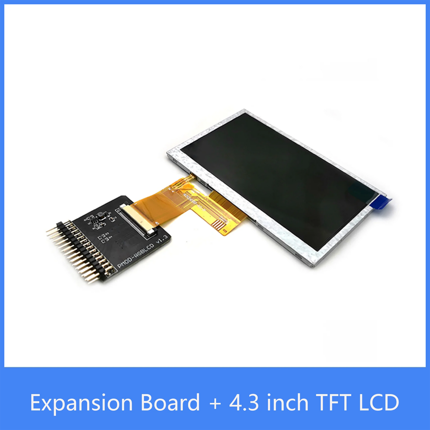 Custom PMOD-RGBLCD Expansion Board iCESugar FPGA Expansion Module Standard PMOD Interface 4.3 inch TFT LCD 480*272 resolution RGB565 Manufacturer