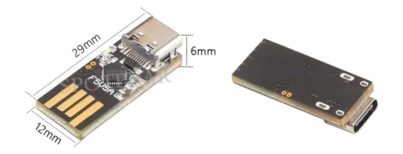 Custom Raspberry Pi 5 USB-A/C Mini PD Trigger Power Adapter with Non-PD System Error Warning