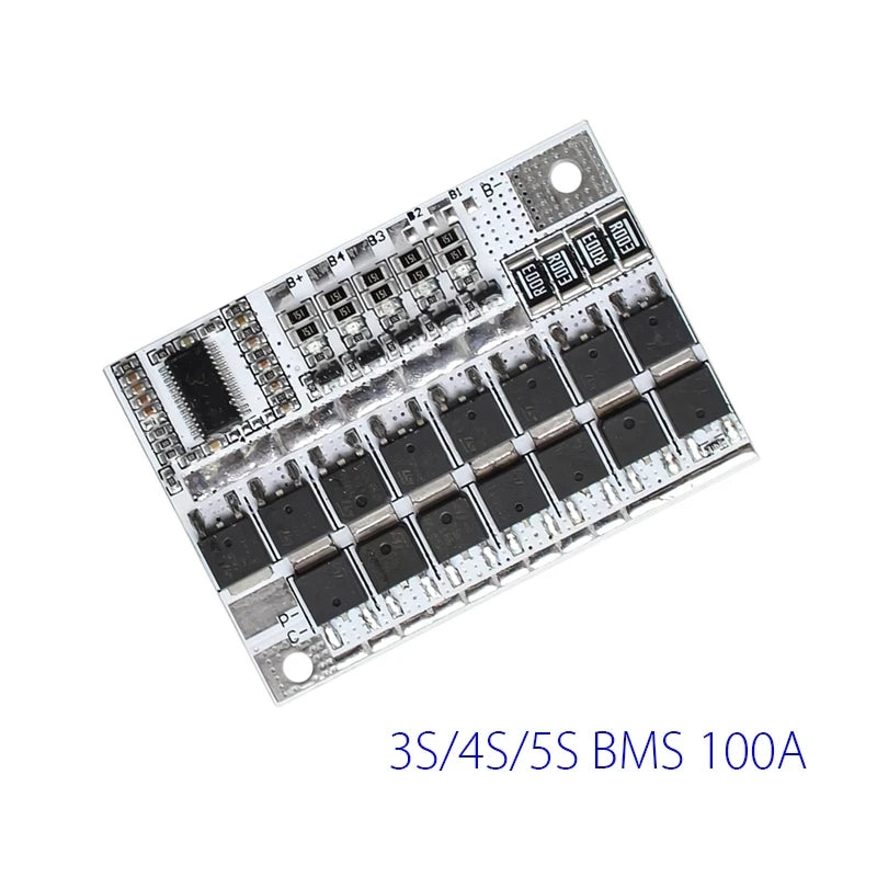 Custom 3S/4S/5S BMS 12V 16.8V 21V 100A Li-ion LMO Ternary Lithium Battery Protection Circuit Board Li-POLYMER Balance Charging Module Manufacturer