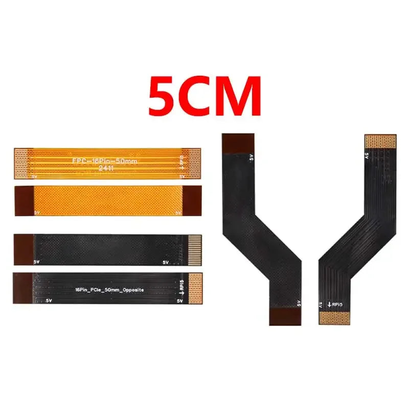 Custom Raspberry Pi 5 PCIE FPC Cable with 90R Differential Matching Higher Speed for M.2 NVMe SSD
