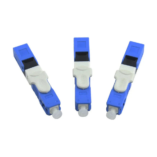 Custom 50PCS FTTH SC UPC Optical fibe quick connector SC PC FTTH Fiber Optic Fast Connector Embedded type ESC250D SC Connector Manufacturer