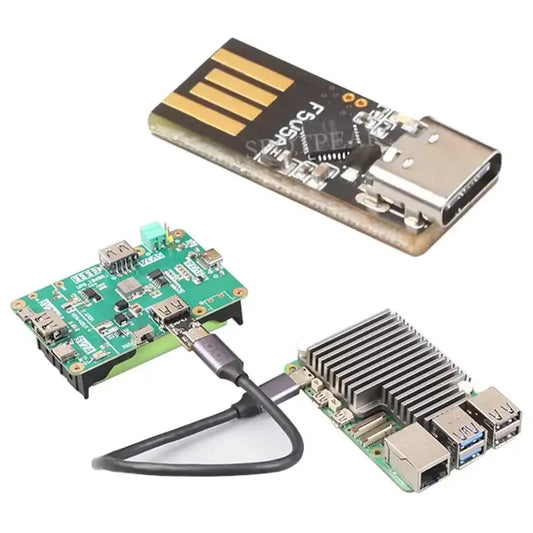 Custom Raspberry Pi 5 USB-A/C Mini PD Trigger Power Adapter with Non-PD System Error Warning