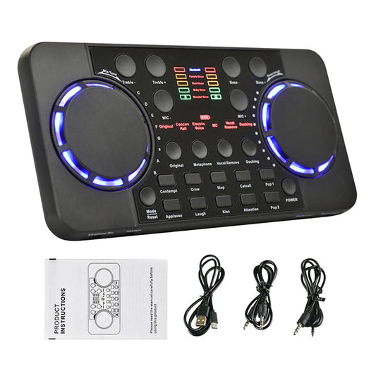 Custom LT V300 Pro Live Streaming Sound Card 10 Sound Effects 4.0 Audio Interface Mixer For DJ Music Studio Recording Karaoke Manufacturer