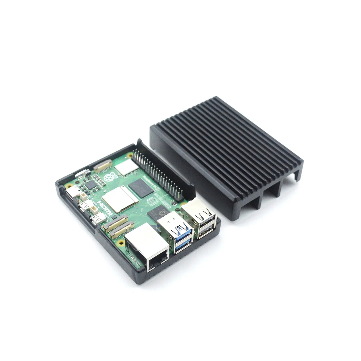 Raspberry Pi Case Aluminum Alloy Case Cover Cooling Heatsink Protective Box With Power Switch for Raspberry Pi 5