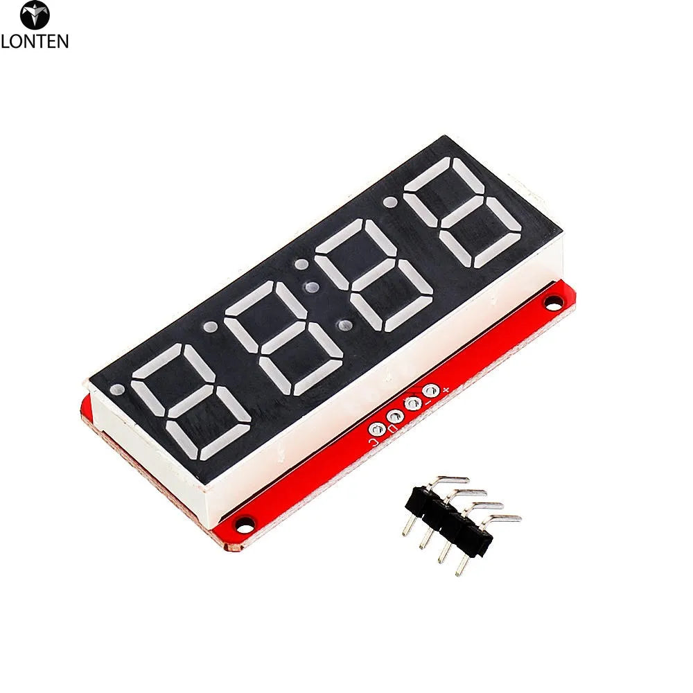 Custom Lonten 4 Digit 7-Segment 0.56' LED Display Tube Decimal 7 Segments HT16K33 I2C Clock Double Dots Module For arduinos Manufacturer