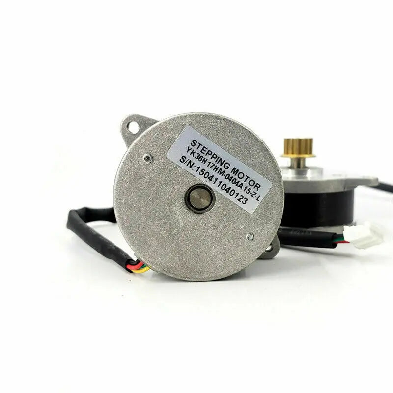 Custom YK36H17HM Micro 36MM Round Stepper Motor 2-Phase 4-Wire 0.9 Degree Stepping Motor with Brass Gear Pulley for Monitoring Pan Tilt Manufacturer