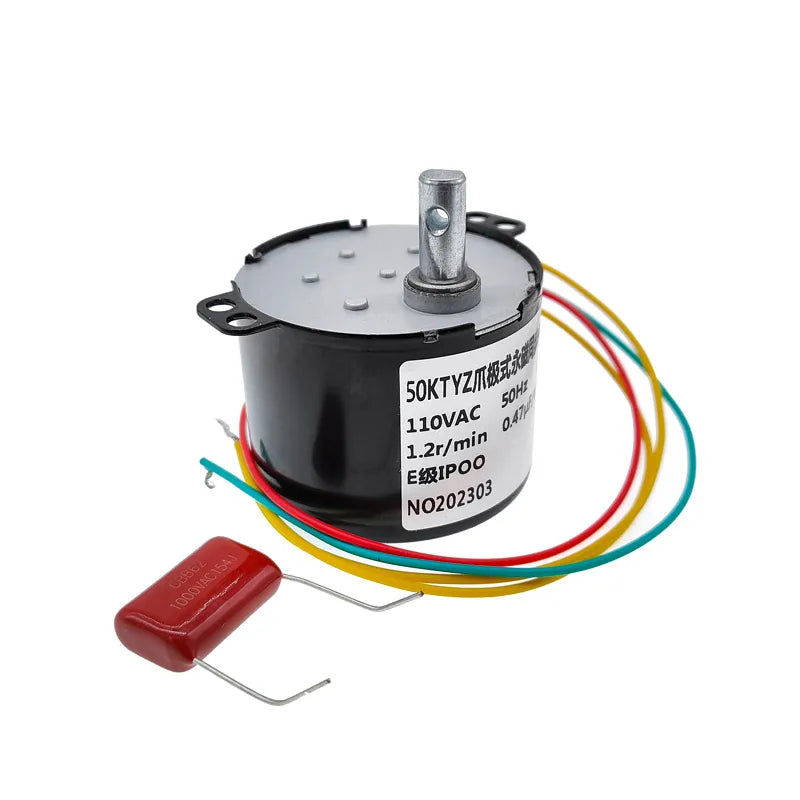 Custom 50KTYZ 110VAC Permanent Magnet Synchronous Motor 6W Speed Reducer Motors Controllable Positive And Negative Inversion Manufacturer