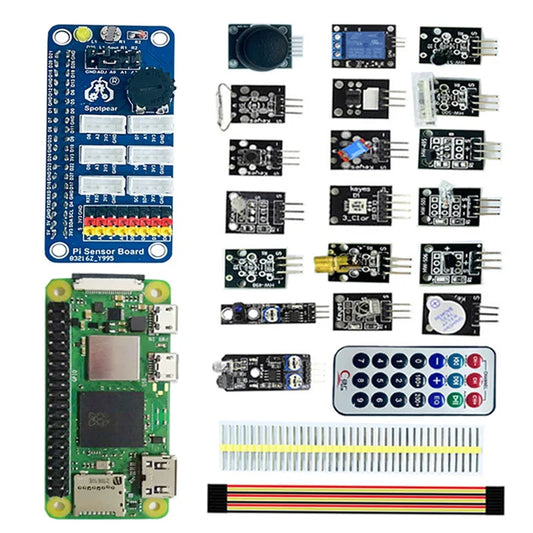 Custom Raspberry Pi Zero 2W or 4B or Pico Starter kit Board AD Sensor expansion board +20 Modules Manufacturer