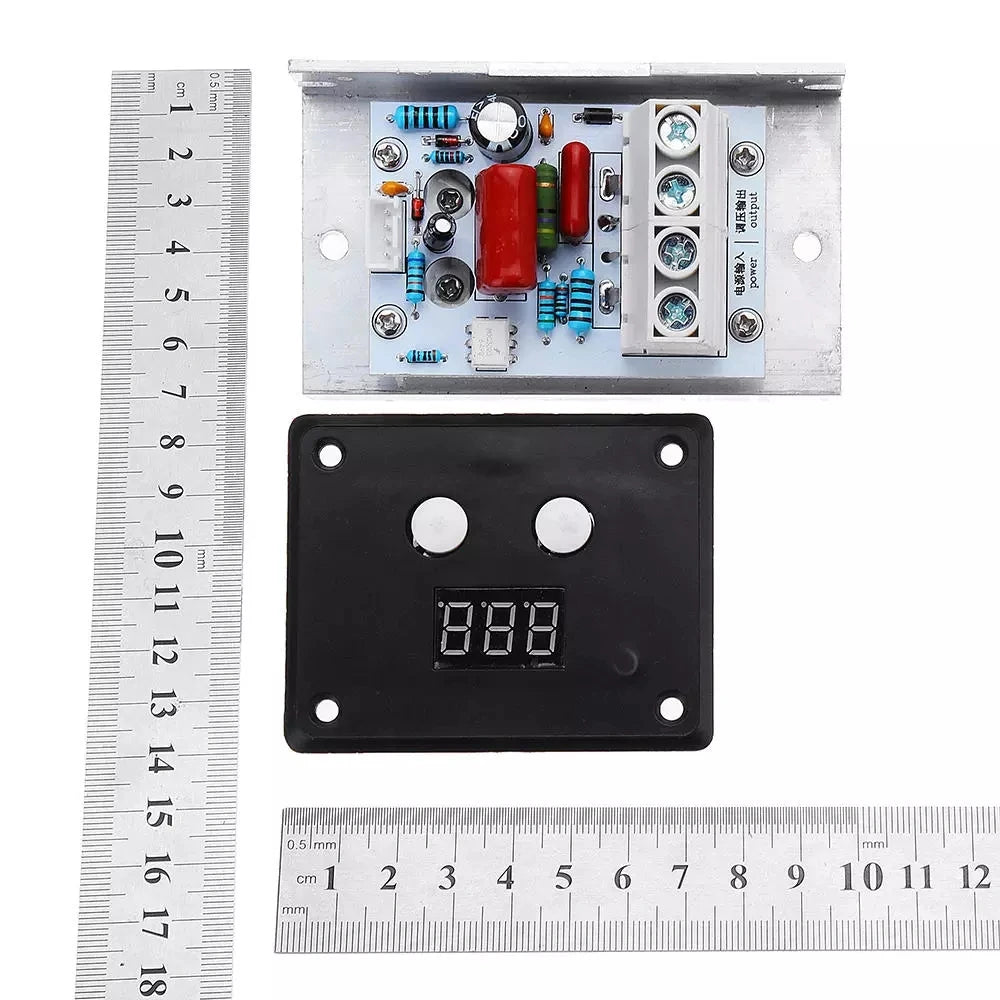 Custom AC 220V 10000W 80A Digital Control SCR Electronic Voltage Regulator Speed Control Dimmer Thermostat With Digital Meters Manufacturer