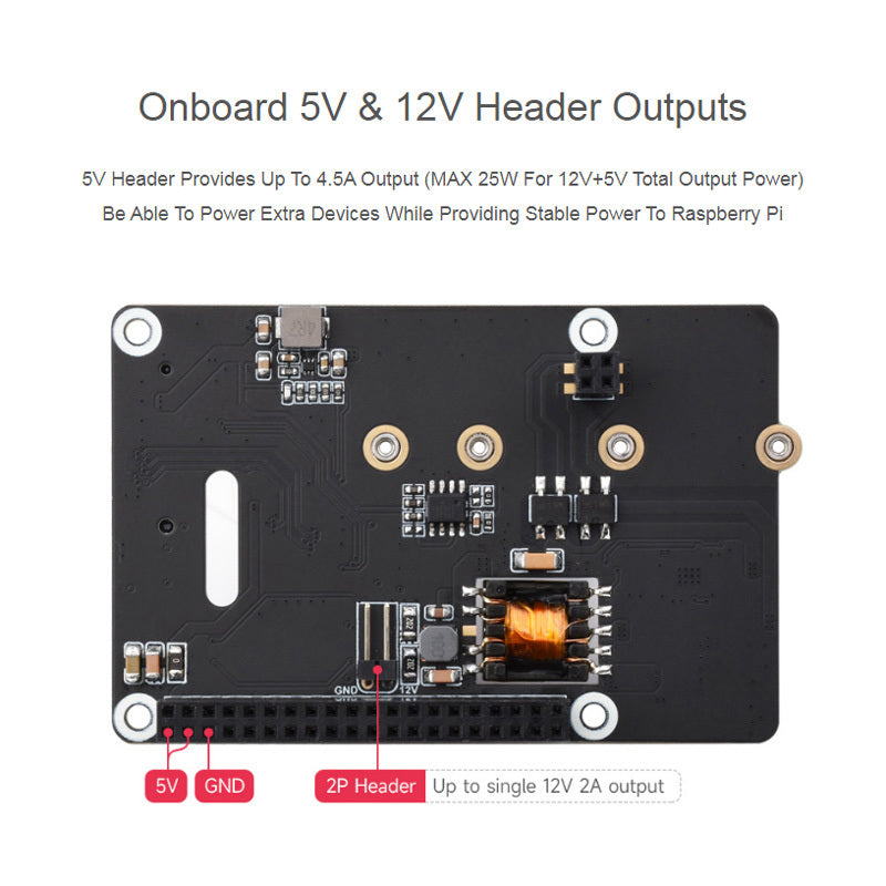 Raspberry Pi 5 PCIe M.2 PoE HAT (B) with NVMe Gen3 Support for High-speed Read/Write SSD