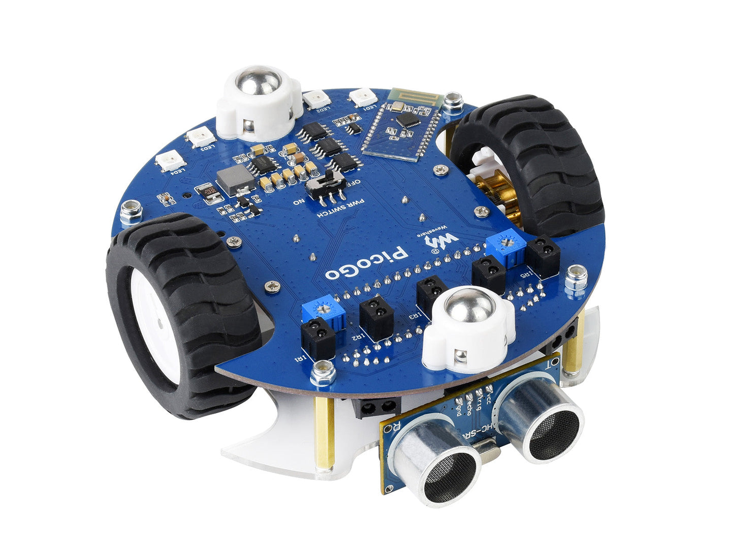 Mobile Robot Acce, Based on Raspberry Pi Pico, IR obstacle avoidance auto line following PCB pcba customize