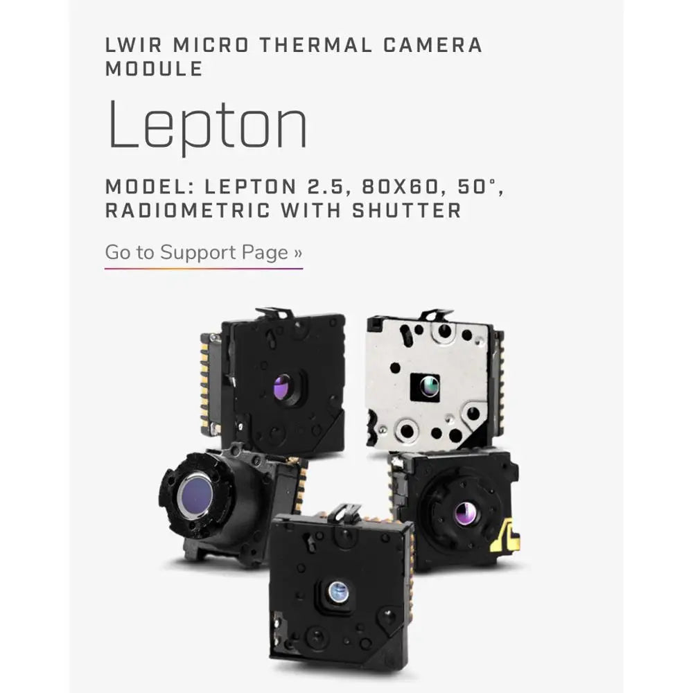 Custom Lepton2.5/3.0/ 3.5 infrared thermal imaging thermal sensing temperature OpenMV4 160*120 Support Raspberry pi Manufacturer