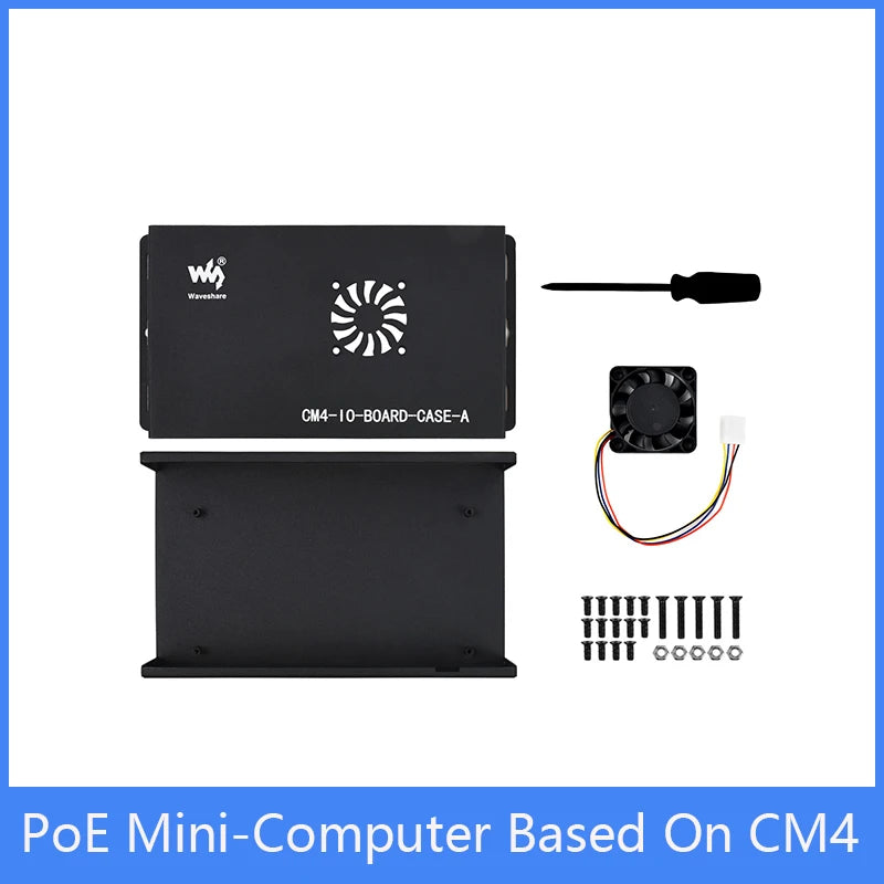 Custom PoE Mini-Computer Based On CM4,Integrated 802.3af PoE circuit, dedicated to Compute Module 4 core board Manufacturer