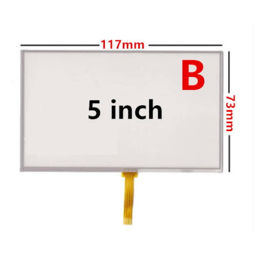 Custom 10Pcs/Lot 4.3/5 Inch Universal Resistance Digitizer Touch Screen Panel Glass For GPS Navigation MP3 Replacement Parts Manufacturer