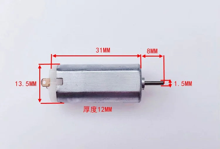 Custom 1PC Mini Japan Copper Brush Motor DC 3V-6V 20000RPM High Speed Large Torque DIY Technology Production Toy Car Boat Models Manufacturer