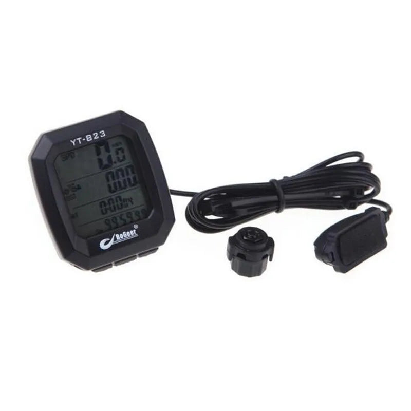 Custom 2020 BoGeer Bicycle Accessories Imported Sensors LCD Backlit Bicycle Speedometer Odometer Computer- Black electronic component Manufacturer