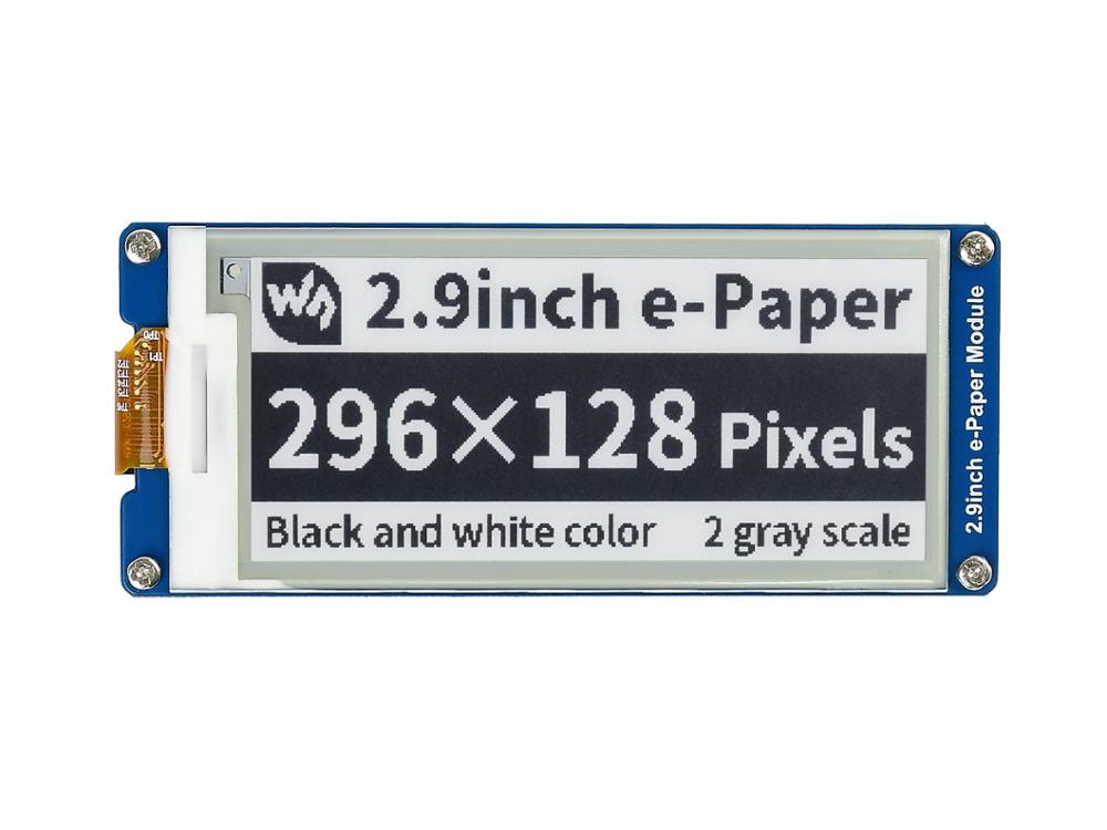 9inch e-Paper Module,2.9''E-Ink display,SPI interface,For Raspberry Pi Two color: black,white,partial refresh Custom PCB